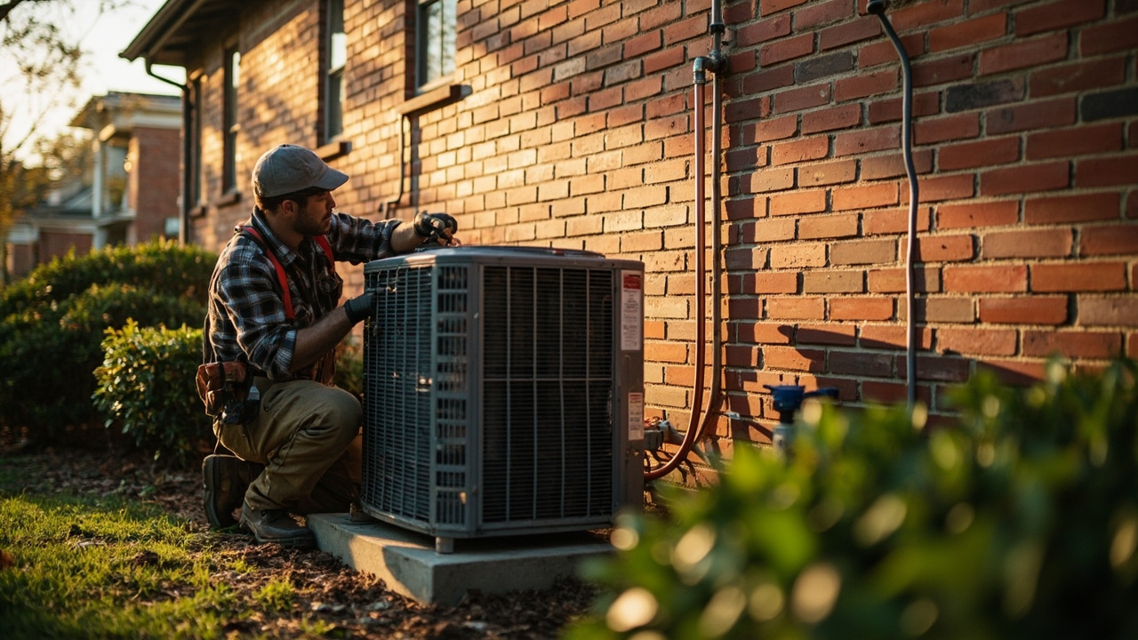 Ac Installation And Replacement Team On The Job