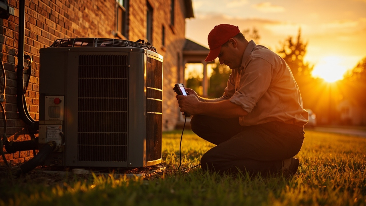 Afterhours Hvac Service Crew Arriving On Site