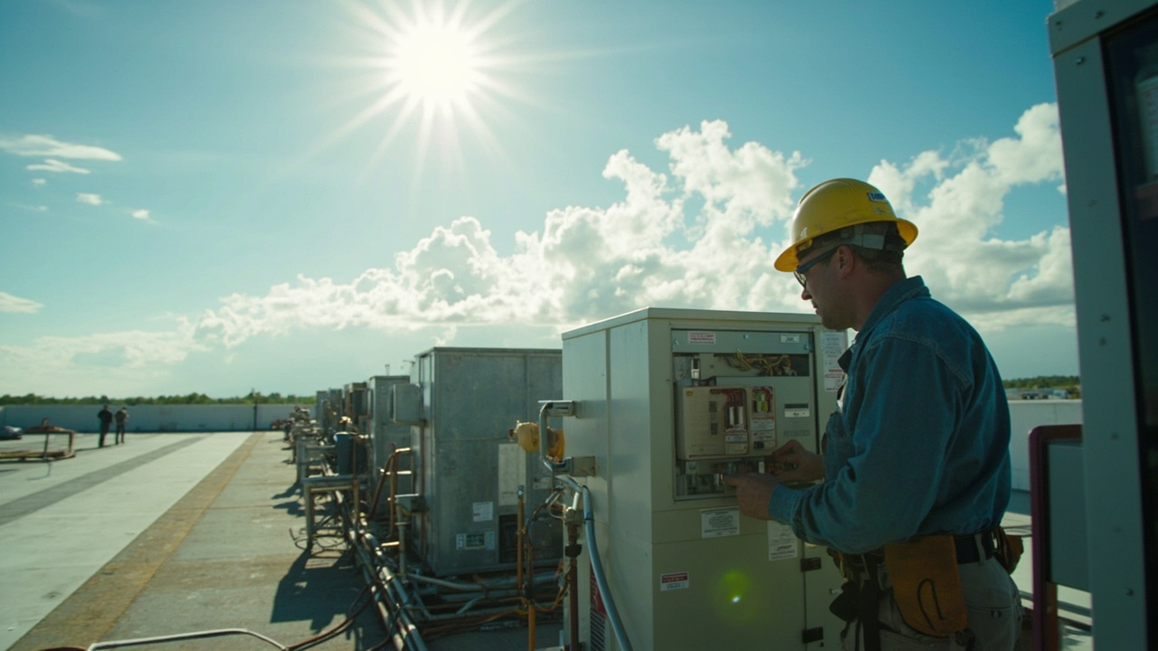 Building Automation And Controls Team On The Job