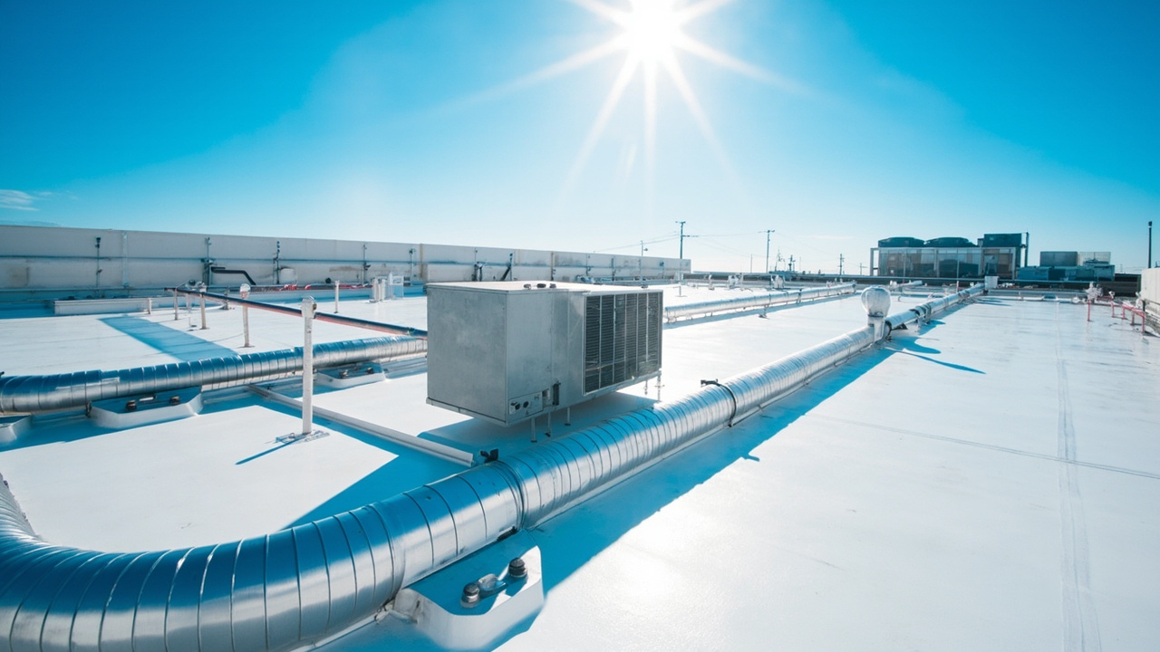 Commercial Ductwork Fabrication And Installation Precision Work Close Up