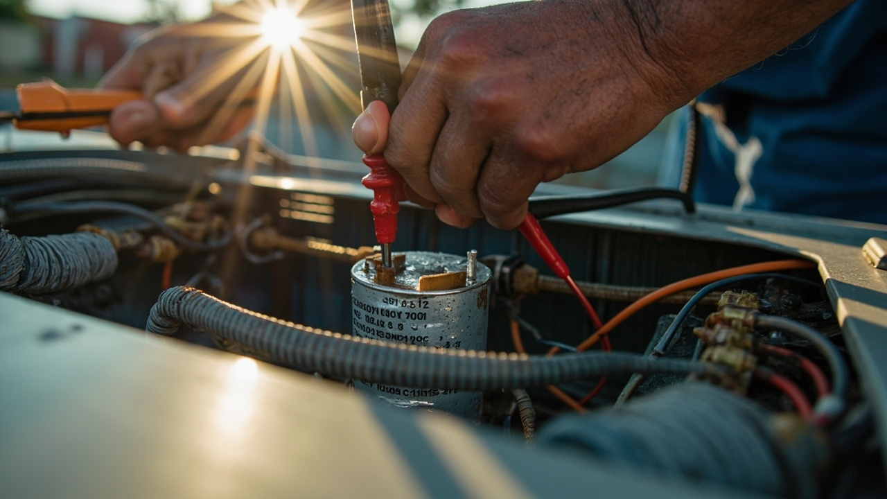 Emergency Commercial Hvac Repair Checking The Readings
