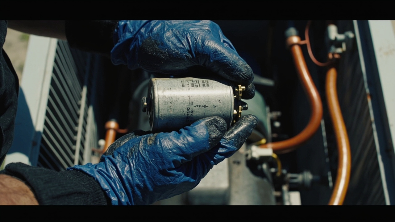 Emergency Compressor Replacement Inspection Close Up