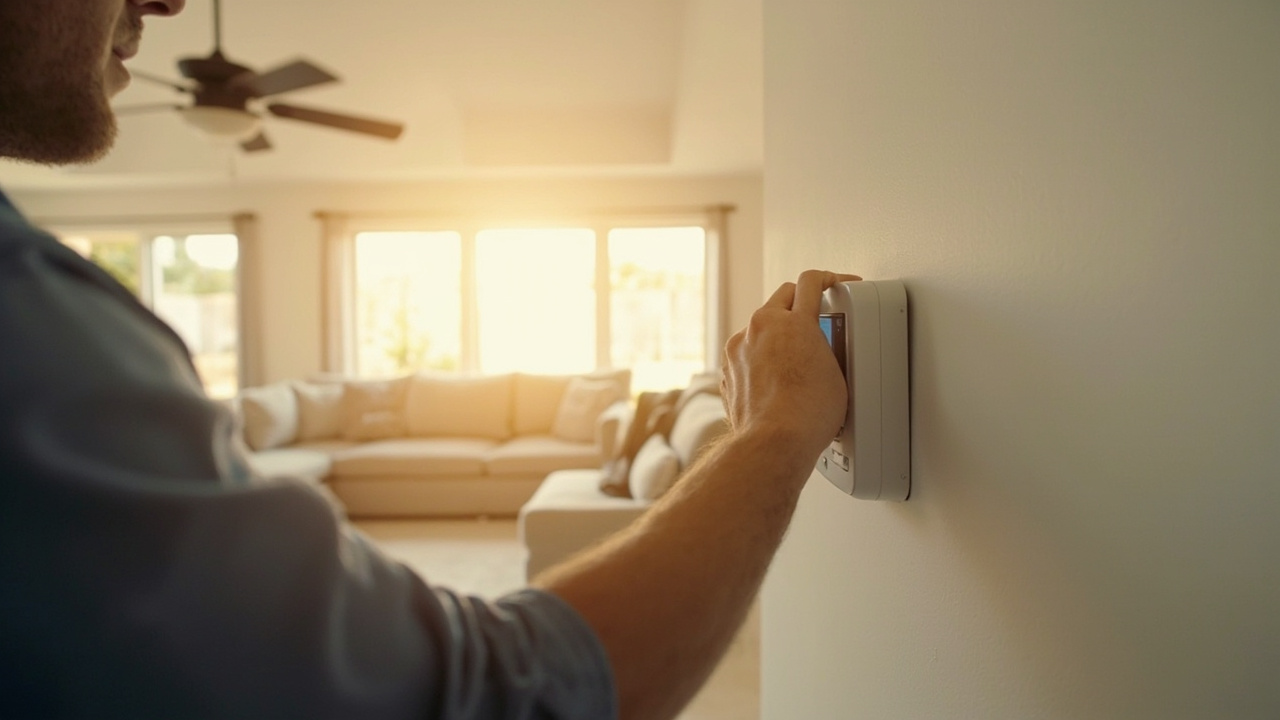 Emergency Thermostat Replacement Precision Work Close Up