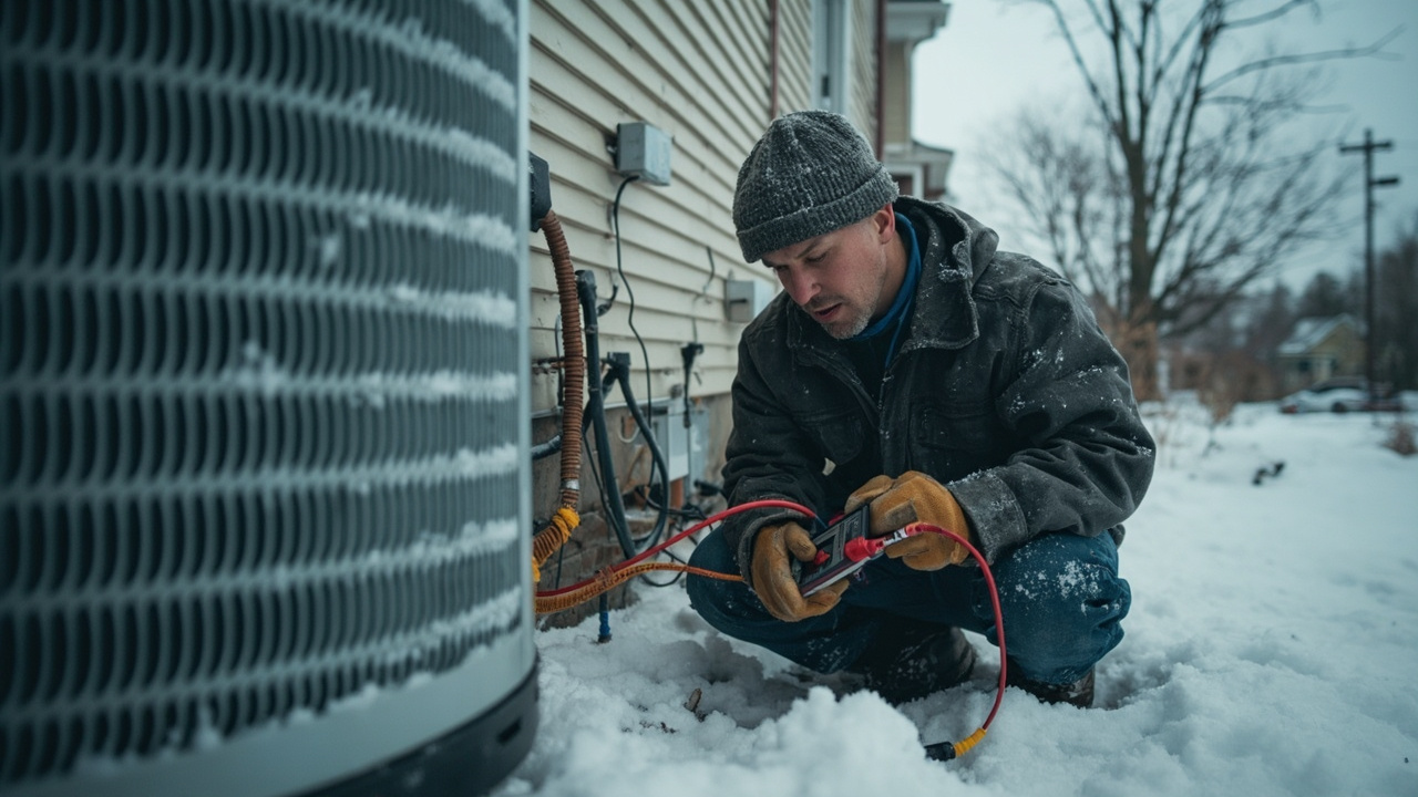 Heat Pump Stuck In Defrost Mode Crew Arriving On Site