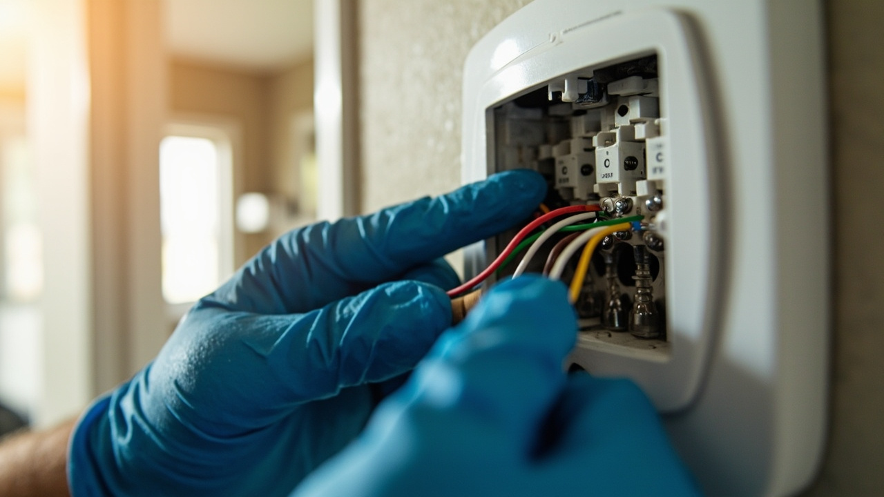 Smart Thermostat Buying Guide Technician Diagnosing The Problem