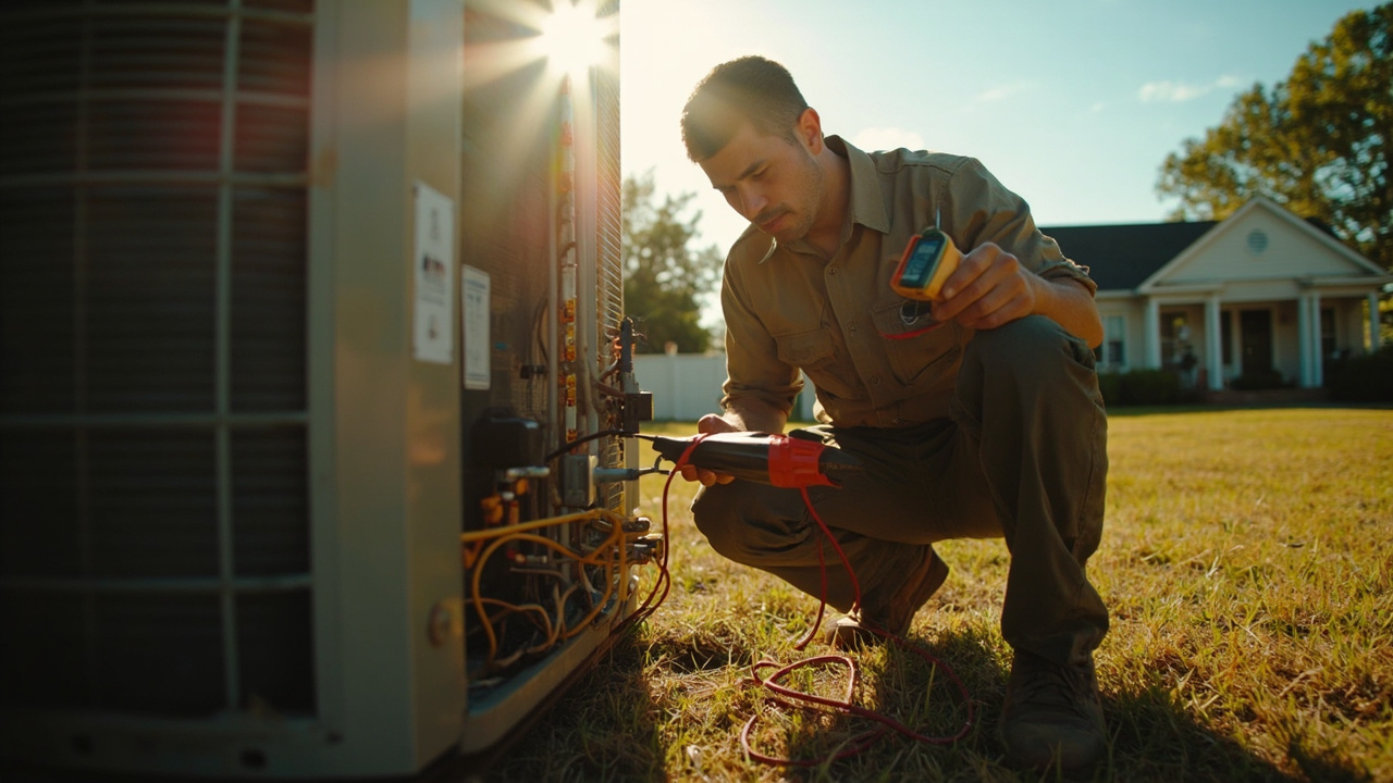 Smart Thermostat Installation Crew Unloading Equipment