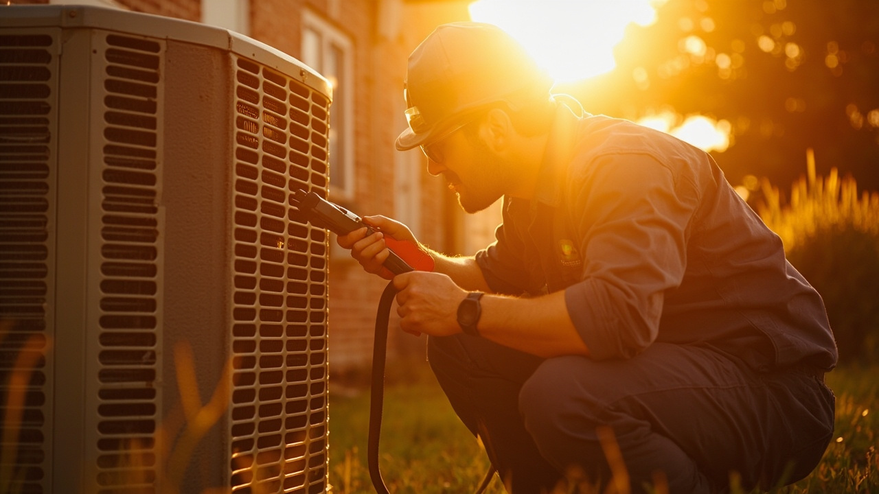 Weekend And Holiday Hvac Repair Team On The Job